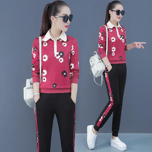 SP-108821新款休闲时尚气质显瘦运动套装 商品图1