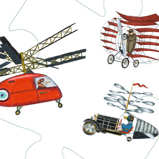 djeco进口儿童益智平面拼图5-6-7岁男孩200片飞机俱乐部 商品图3