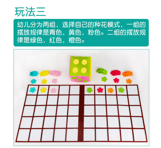 数学区区角玩具种花游戏手工自制理解数与量对应玩教具 商品图5