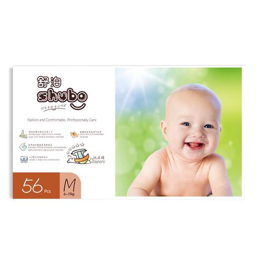 舒泊轻柔婴儿纸尿裤M码56片 商品图1