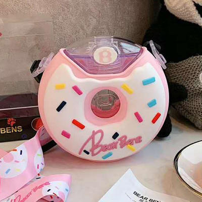 （超值）bearbens熊本士甜甜圈水杯儿童吸管杯凉水壶防摔家用幼儿园学生杯 商品图10