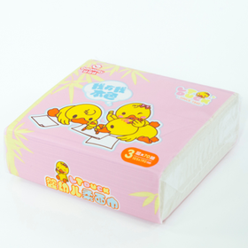 达维适本色竹纤维随身包软抽面巾纸70抽（粉色）