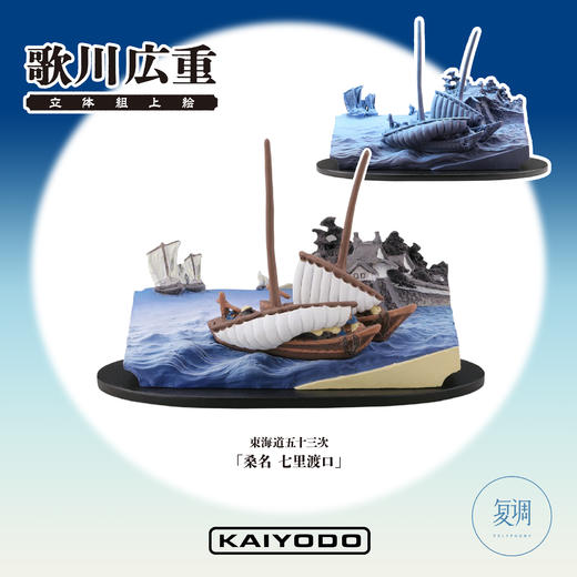 海洋堂 歌川广重 立体浮世绘 潮玩 摆件 扭蛋 商品图3