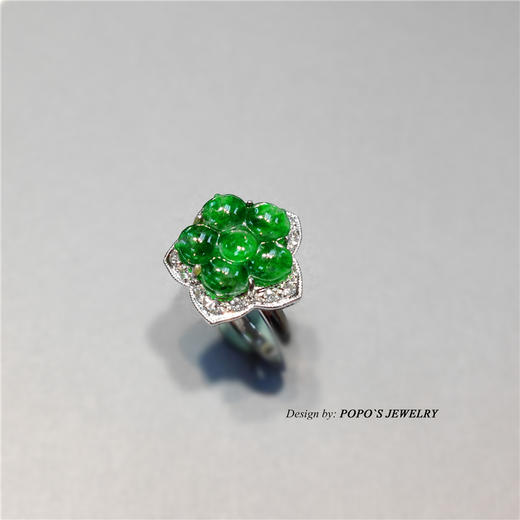 画中青莲｜戒指耳钉套装 商品图8