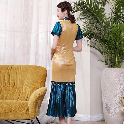 DLQ-A2491法式长款气质高端晚礼服鱼尾裙演出服 商品图1