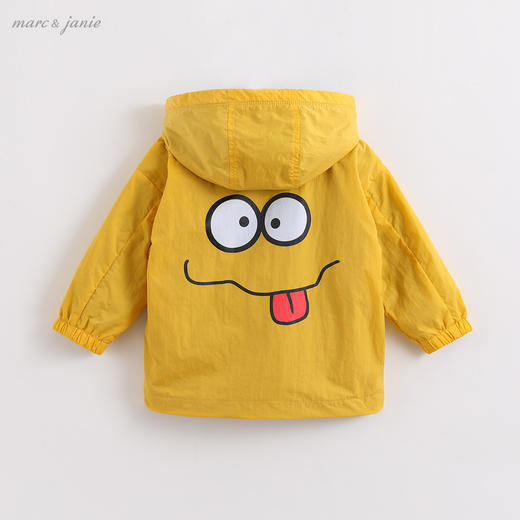 【付款一周内发货】马克珍妮2020新款宝宝秋装 男童趣味表情包外套 儿童风衣201697 商品图1
