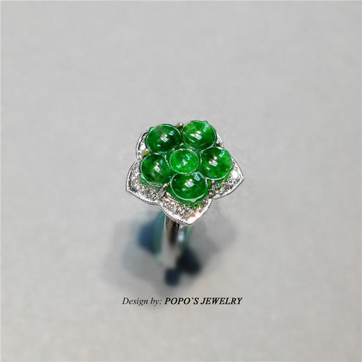 画中青莲｜戒指耳钉套装 商品图4