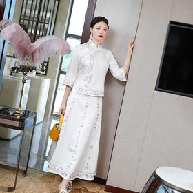 YFN-20113复古中国风，汉服唐装刺绣两件套