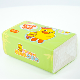 达维适本色竹纤维软抽面巾纸120抽（单包）