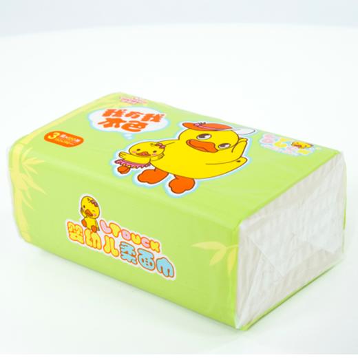 达维适本色竹纤维软抽面巾纸120抽（单包） 商品图0