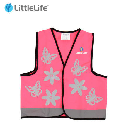 （超值）英国LittleLife儿童反光马甲户外安全荧光防撞服学生小孩骑行背心 商品图2