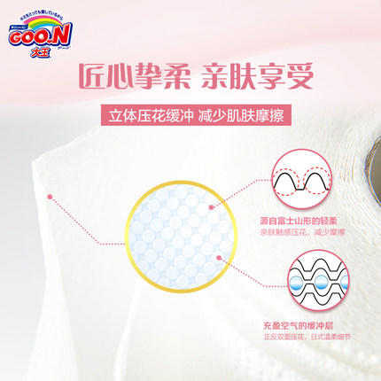 （超值）大王Elleair爱璐儿 柔软亲肤卷筒卫生纸 10卷装*8提 商品图3