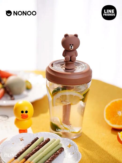 （超值）韩国NONOO LINEFRIENDS儿童成人防摔吸管搅拌大容量水杯 商品图1