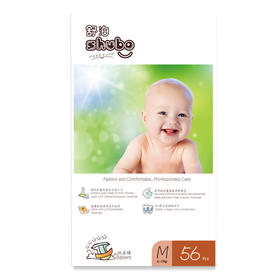 舒泊轻柔婴儿纸尿裤M码56片