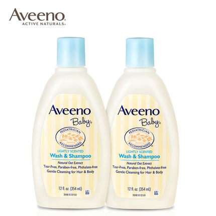 （超值）美国艾惟诺Aveeno 宝宝新生婴幼儿专用洗护正品儿童洗发水沐浴露二合一 商品图1