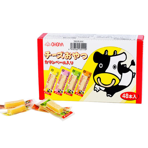 （超值）日本扇屋OHGIYA 鳕鱼芝士奶酪条 高钙DHA宝宝  盒装48根 商品图2