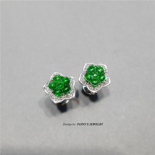 画中青莲｜戒指耳钉套装 商品图9