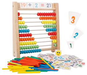 计算架幼儿园小学生数学算数棒儿童珠算架算盘加减法算术教具