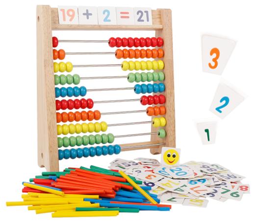 计算架幼儿园小学生数学算数棒儿童珠算架算盘加减法算术教具 商品图0