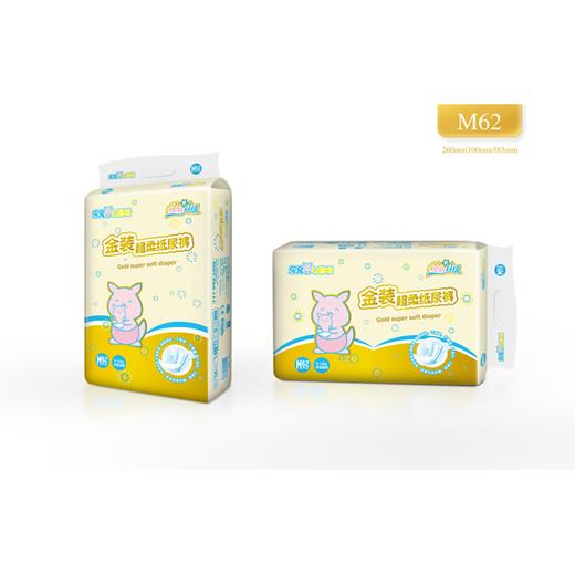 乐尼金装超柔纸尿裤M码62S 商品图0