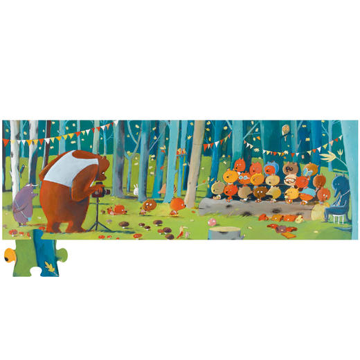 djeco进口森林里的小伙伴拼图100片5-7岁 商品图4