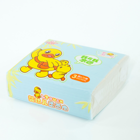 达维适本色竹纤维随身包软抽面巾纸70抽（蓝色）