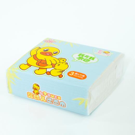 达维适本色竹纤维随身包软抽面巾纸70抽（蓝色） 商品图0