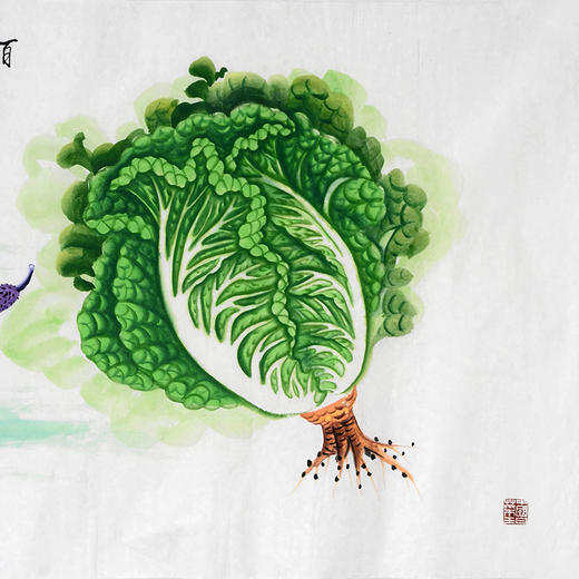 李兆生《百财》68*138cm 花鸟横幅作品 茶室/卧室挂画 商品图3