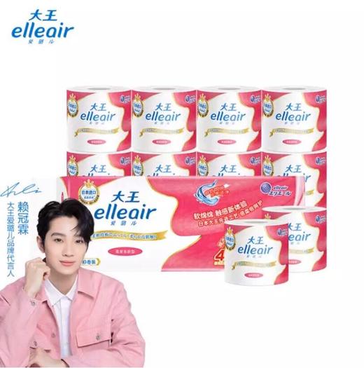 （超值）大王Elleair爱璐儿 柔软亲肤卷筒卫生纸 10卷装*8提 商品图0