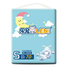 乐尼柔薄系列婴儿纸尿裤S码70片