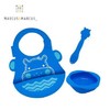 （超值）加拿大MARCUS婴幼儿硅胶餐具套装宝宝吃饭围兜汤勺硅胶碗三件套 商品缩略图6