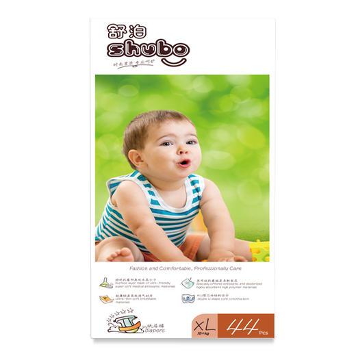 舒泊轻柔婴儿纸尿裤XL码44片 商品图0