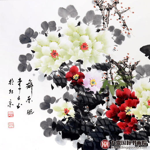 李子玉《舞东风》68*138cm 花鸟横幅作品 茶室/卧室挂画 商品图2