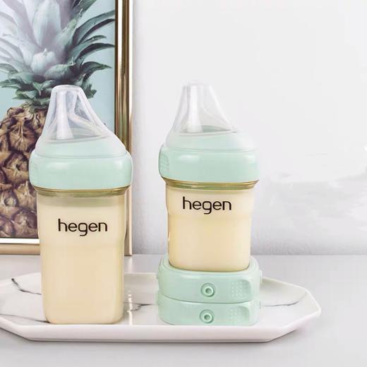 （超值）新加坡hegen新生婴儿多功能ppsu奶瓶礼盒一大一小储存盖 商品图1