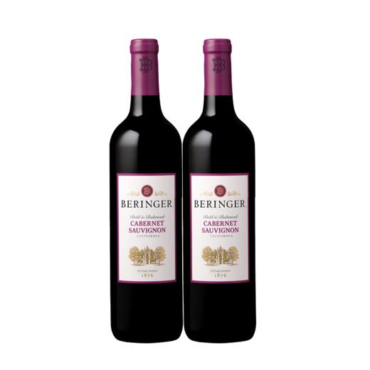 【双支特惠装】贝灵哲加州赤霞珠红葡萄酒 Beringer California Range Cabernet 750ml*2 商品图0