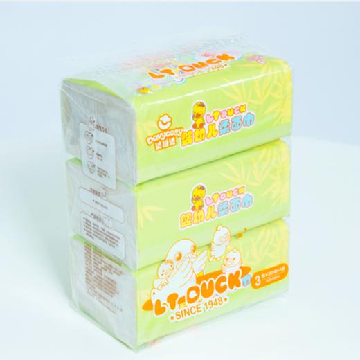 达维适本色竹纤维软抽面巾纸120抽*3包装 商品图0