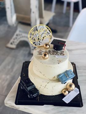 金榜题名考生毕业生日奶油蛋糕