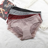 雅黛丽女士内裤纯棉底裆性感蕾丝边低腰平角裤4条装底裤DYK03026 商品缩略图0