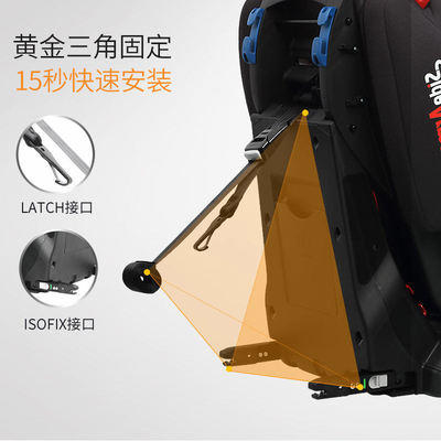 （超值）welldon惠尔顿 全能宝3儿童安全座椅9个月-3-12岁车载 商品图1