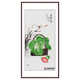 李兆生《富贵百财》68*138cm 花鸟横幅作品 茶室/卧室挂画