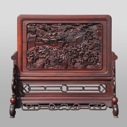 文人书院°精座&简座&明式简座酸枝插屏 商品图1