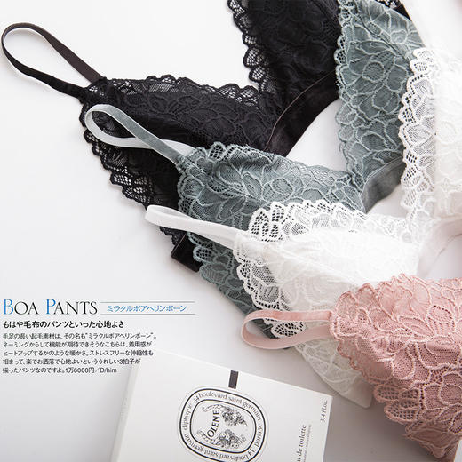 上海旗袍厂TG-TG02S055法式文胸真丝绒带细肩带bra少女小胸三角杯无钢圈性感内衣胸罩 商品图1