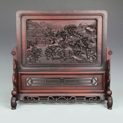 喜事连连°精座&简座酸枝插屏 商品图2