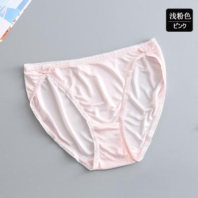 上海旗袍厂TG-TG01S005出口高档桑蚕丝女士内衣女士真丝性感内裤女真丝低腰三角裤 商品图11