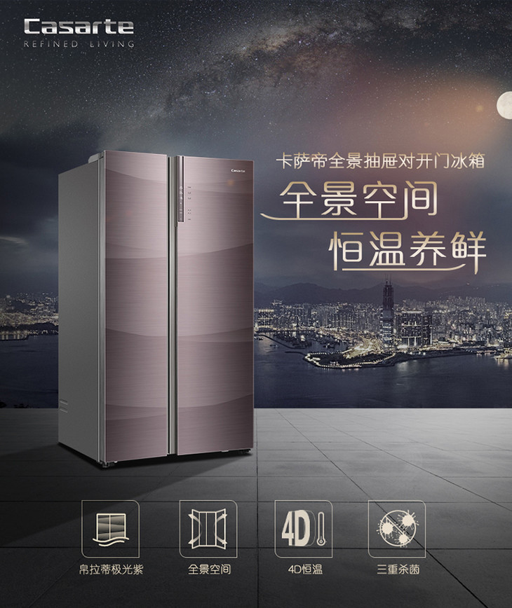 卡萨帝(casarte)冰箱bcd-643wdcpu1