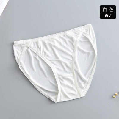 上海旗袍厂TG-TG01S005出口高档桑蚕丝女士内衣女士真丝性感内裤女真丝低腰三角裤 商品图5
