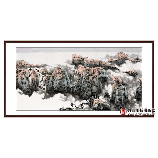 吴学强《秋山高》68*138cm 山水横幅作品 办公室/客厅/书房挂画 商品图0