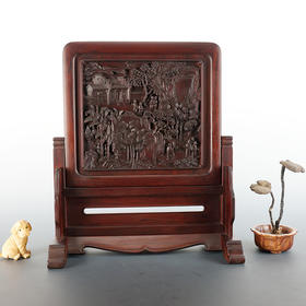 文人书院°精座&简座&明式简座酸枝插屏