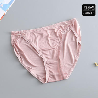 上海旗袍厂TG-TG01S005出口高档桑蚕丝女士内衣女士真丝性感内裤女真丝低腰三角裤 商品图7