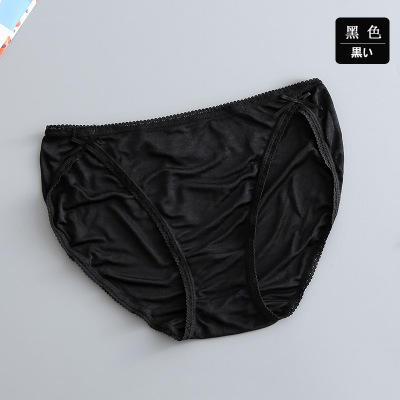 上海旗袍厂TG-TG01S005出口高档桑蚕丝女士内衣女士真丝性感内裤女真丝低腰三角裤 商品图9